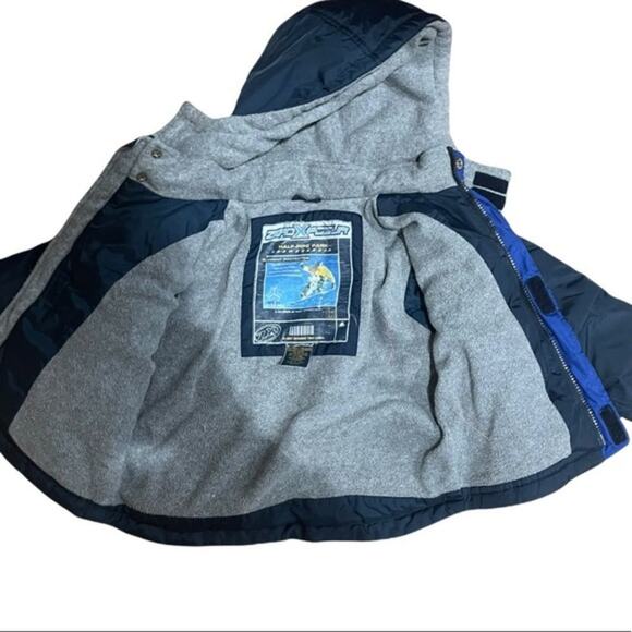 ZEROXPOSURE Blue Toddler Reversible Winter Coat Sz 2T - Picture 3 of 4